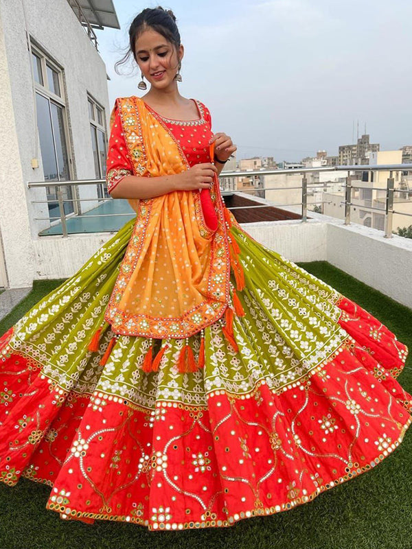 WOMEN'S LEHENGA CHOLI FOR NAVRATRI.