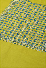 Lemon Sequence Embroidery Work Cotton Blend kurta set