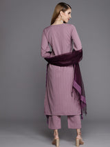 Women  Sequence Embroidered Silk Blend kurta set
