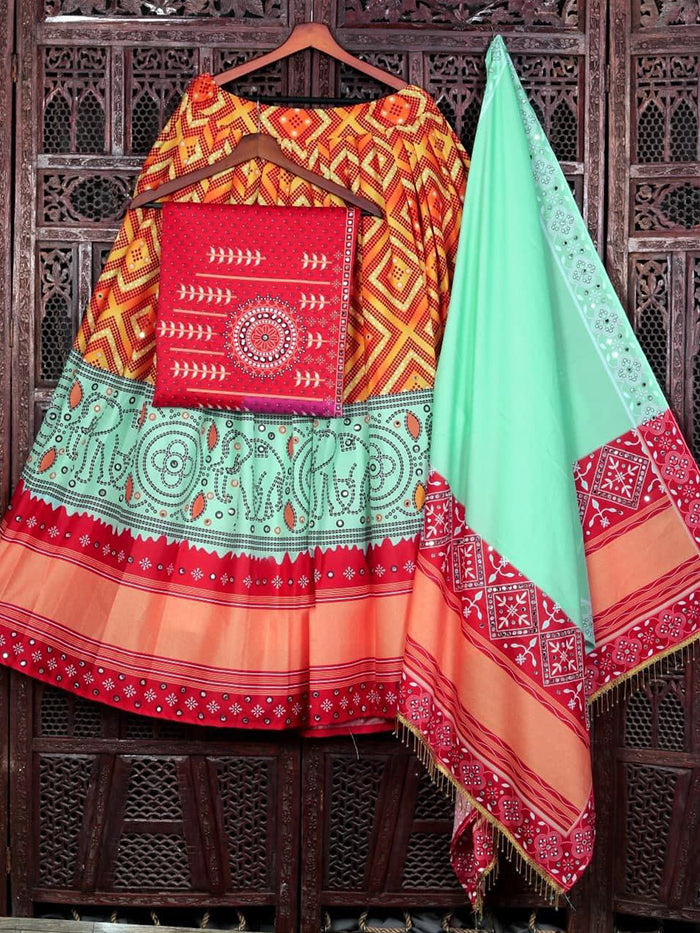 WOMEN'S LEHENGA CHOLI FOR NAVRATRI.