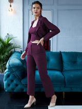 purple girls professional suits