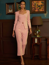pink women's professional suit