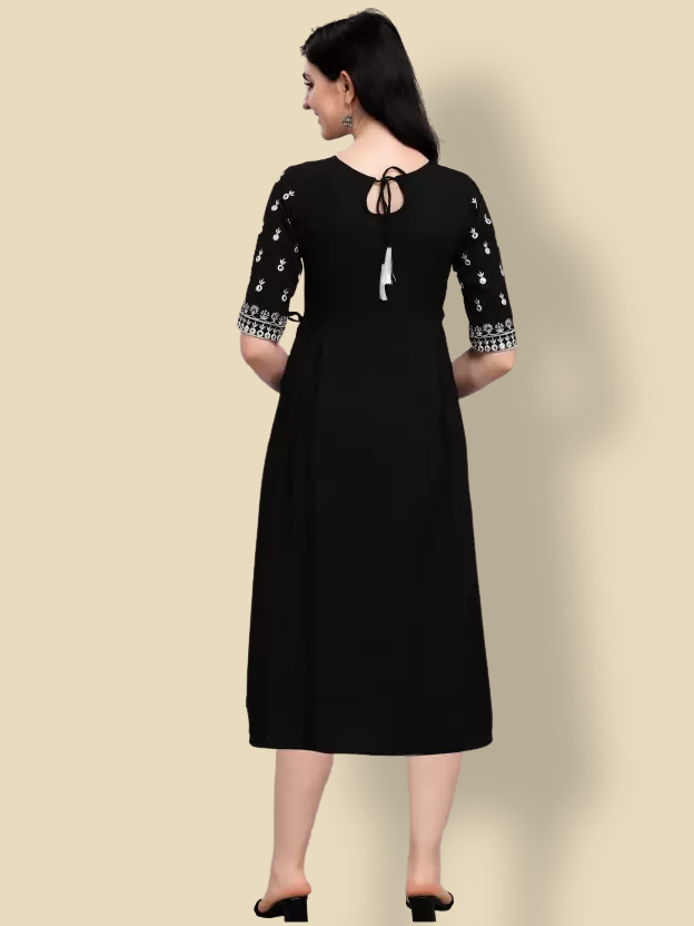 Black Georgette Dress