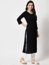 black casual wear kurti