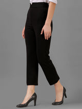 black cotton lycra jeans with pocket