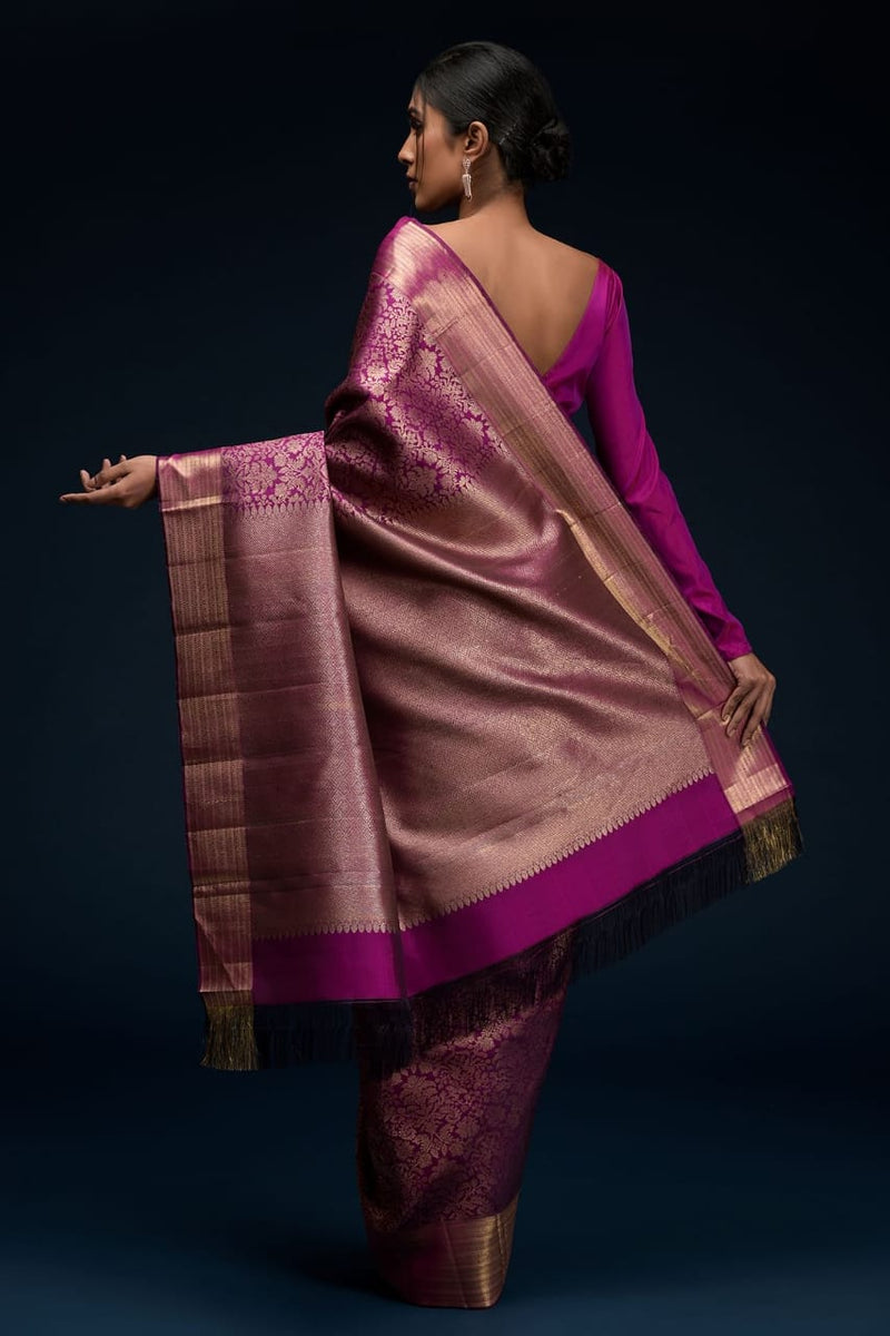 Designer Banarasi Silk With Jacquard Work saree With Attractive Saree