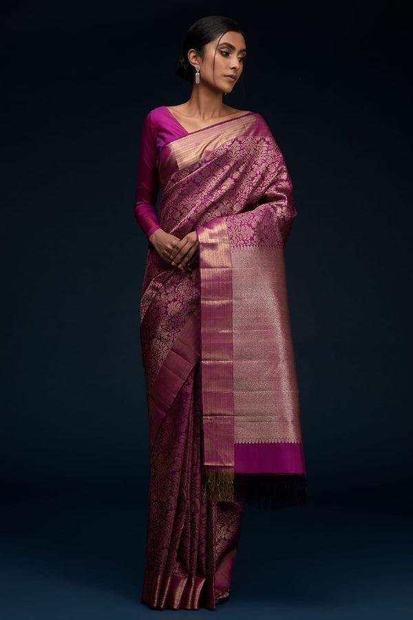 Designer Banarasi Silk With Jacquard Work saree With Attractive Saree