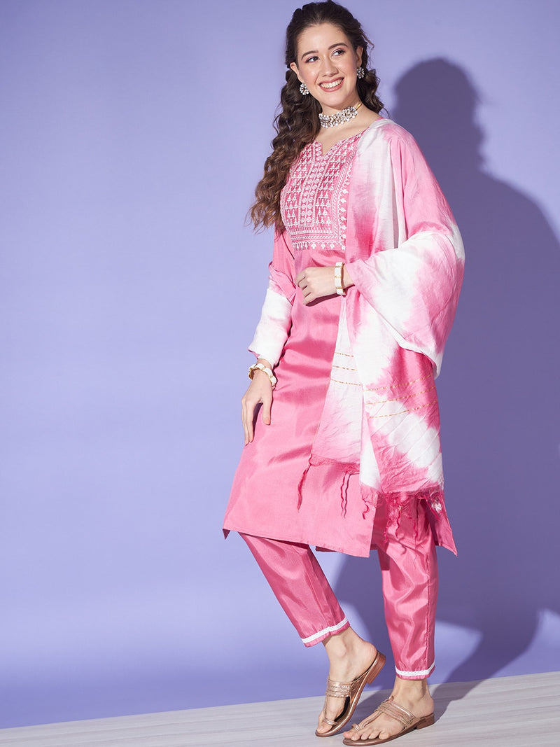 pink Trendy kurta sets