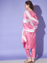 pink Designer kurta set