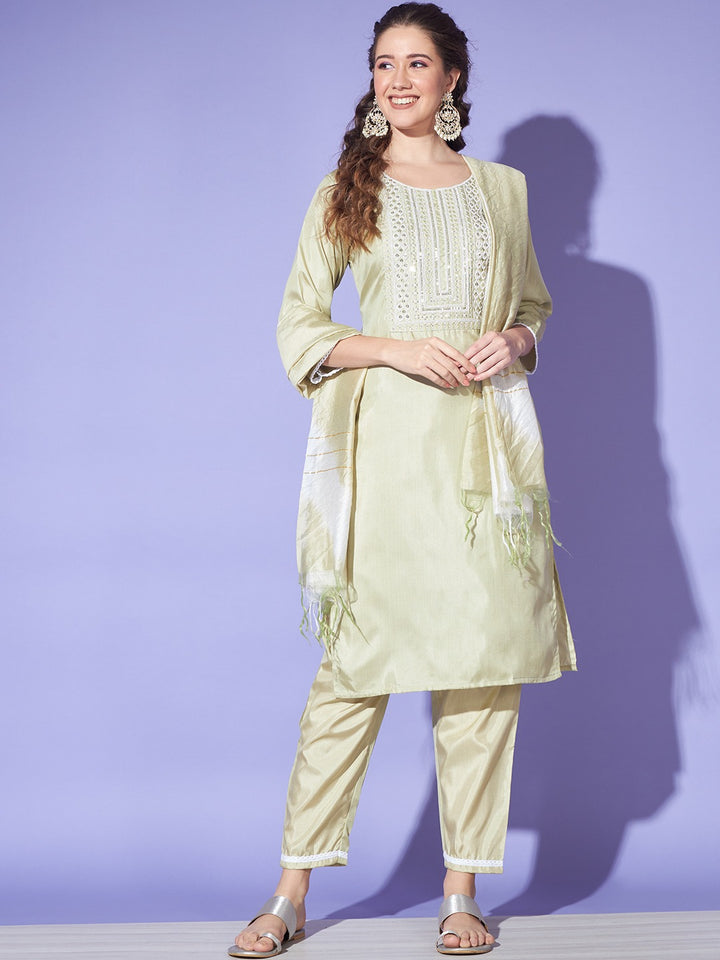 cream cotton casual wear dress