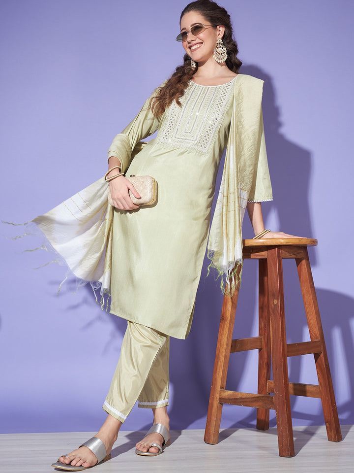 cream Trendy kurta sets