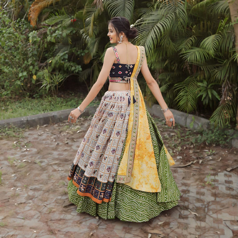 Multicolor Printed Wedding Wear banarasi silk lehenga at Rs 950 in Surat