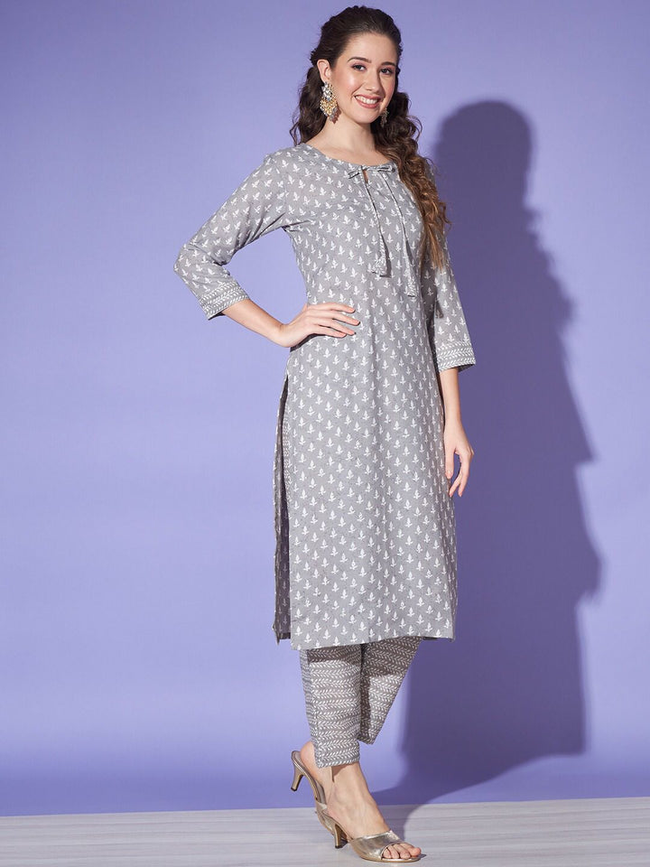 grey Latest kurta set designs