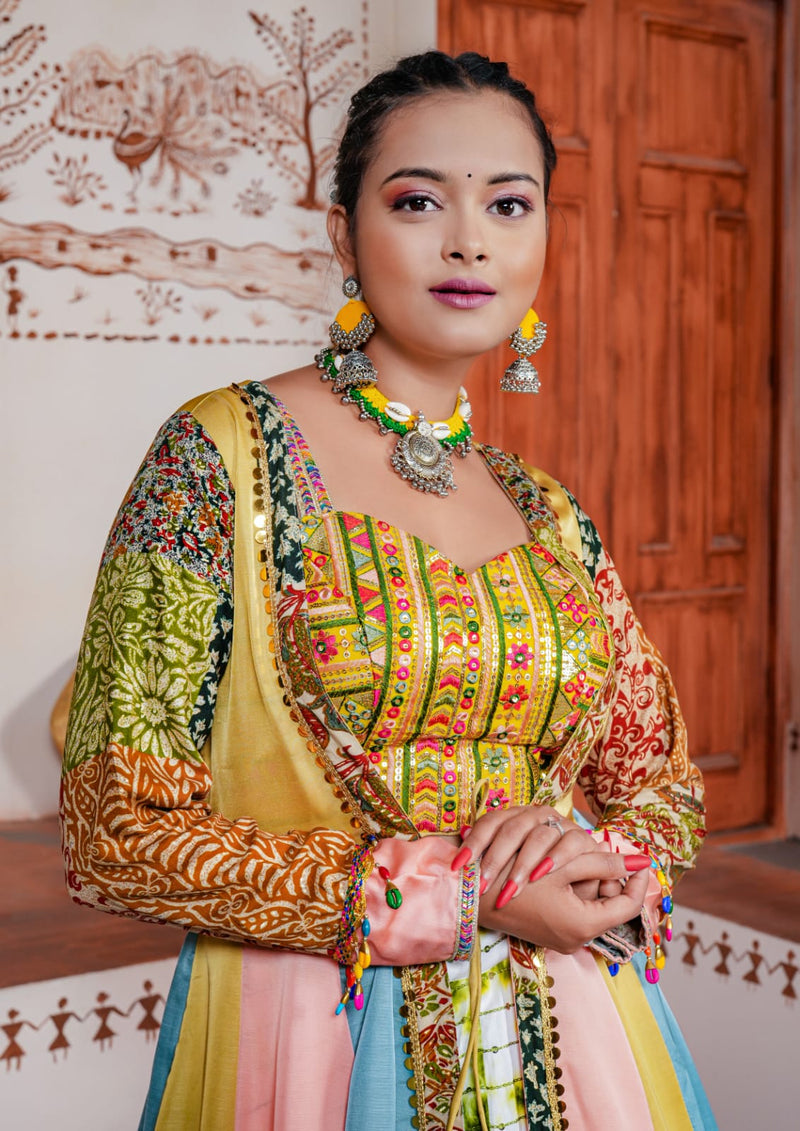 Sky Colour Shubhkala Raas New Latest Designer Navratri Special Cotton  Lehenga Choli Collection 2126 - The Ethnic World