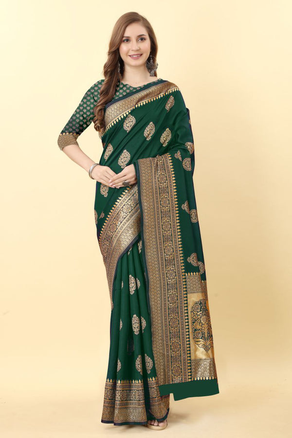 Banarasi silk sarees with heavy zari