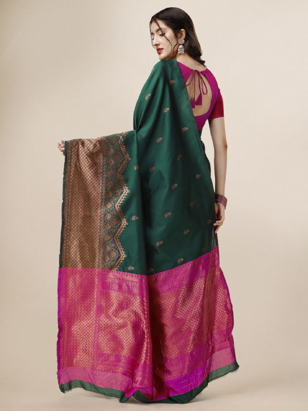 Kanchipuram silk sarees with annam