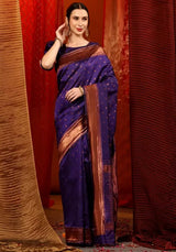 Women's cotton silk saree with blouse piece