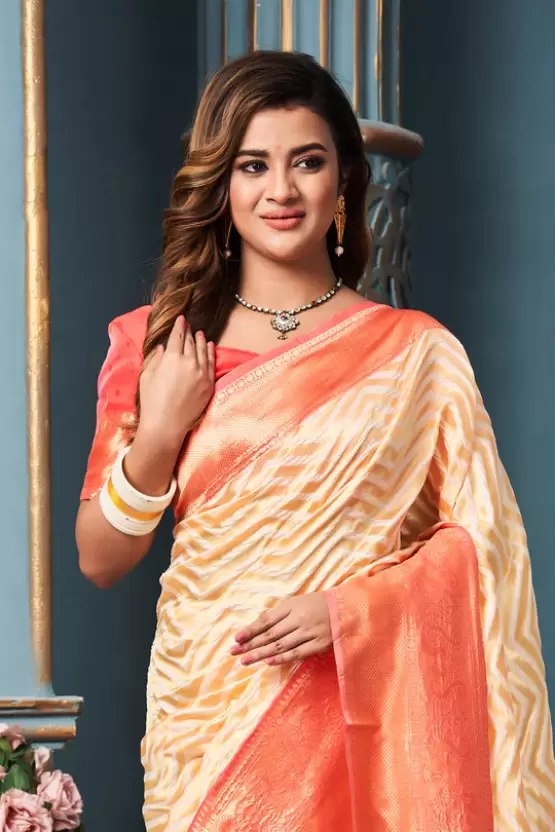 Women's cotton silk saree with blouse piece