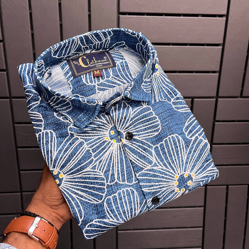 Designer Premium Cotton Full Sleeves Shirt