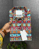 Designer  Premium Cotton Half Sleeves Shirts For Men's
