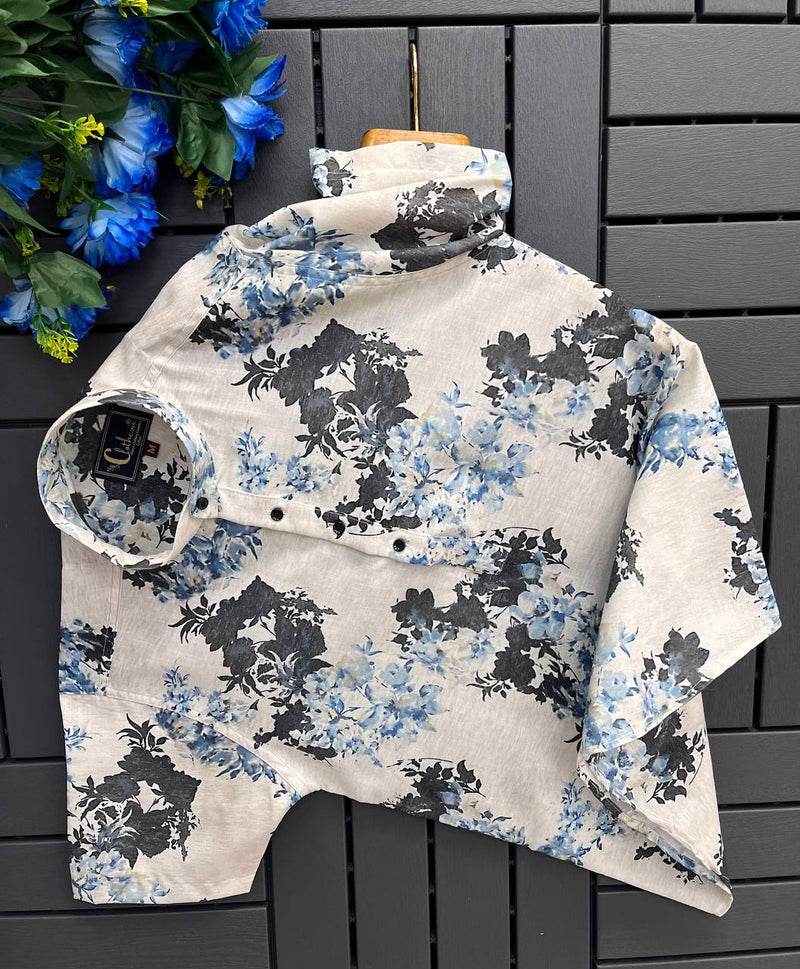 Designer Cotton Half Sleeves Shirts For Men's