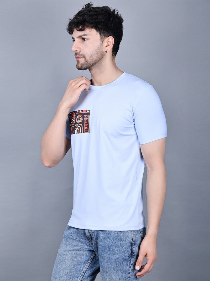 Latest Lycra Cotton Round Neck Half Sleeves T-Shirts