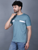 Lycra Cotton Round Neck Half Sleeves T-Shirts