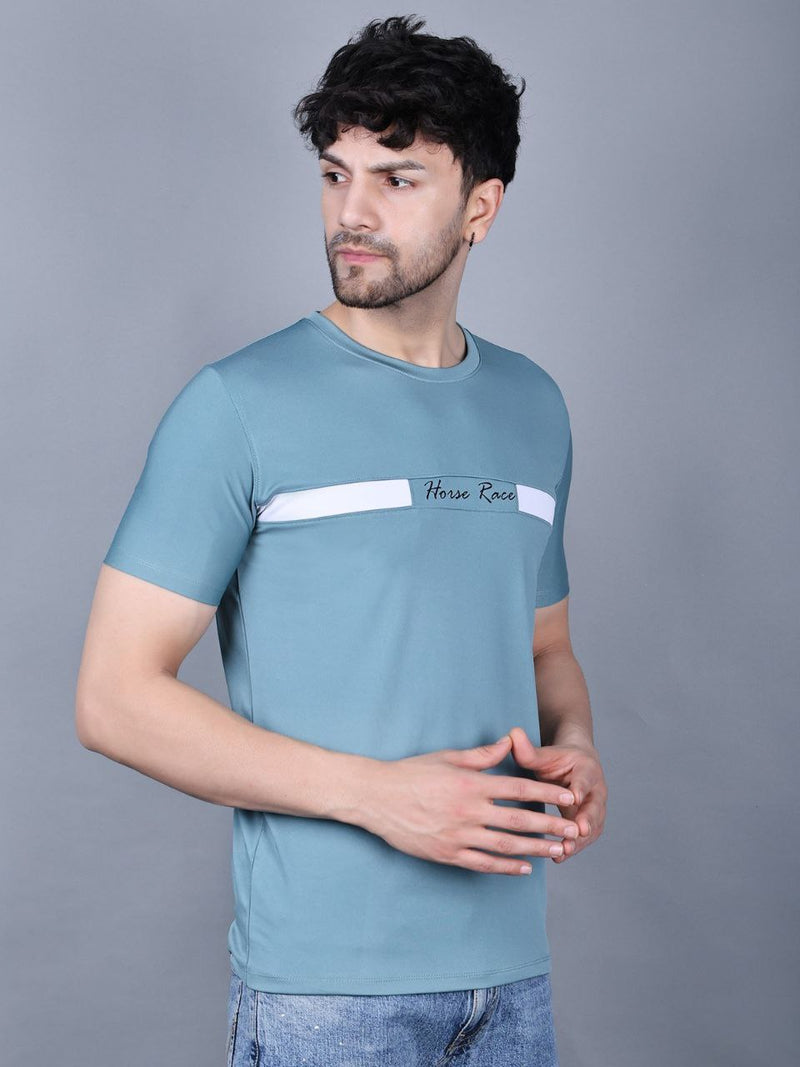 Lycra Cotton Round Neck Half Sleeves T-Shirts