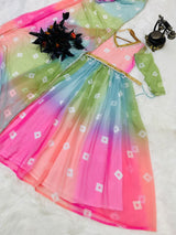 multicolor gown