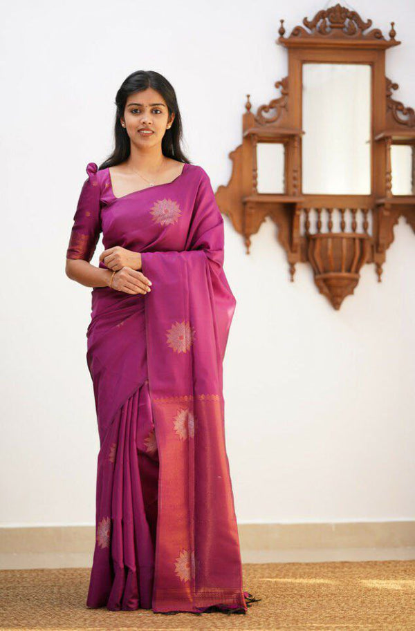 Pink Saree with heavy border