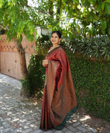 navy blue saree