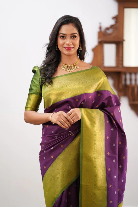 Purple Party wear sarees