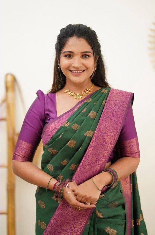 white saree with red border