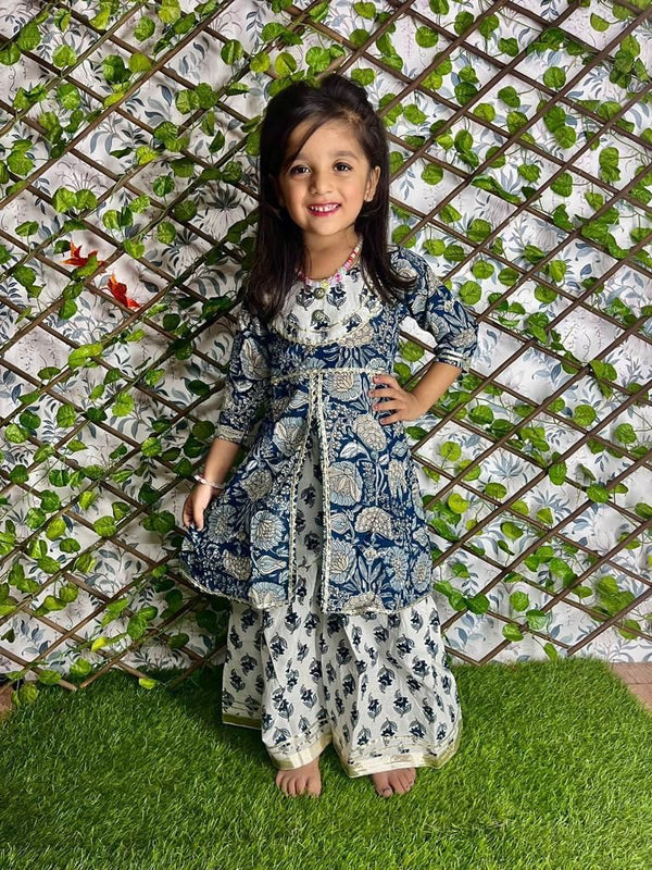 Beautiful Floral KURTA with Sharara