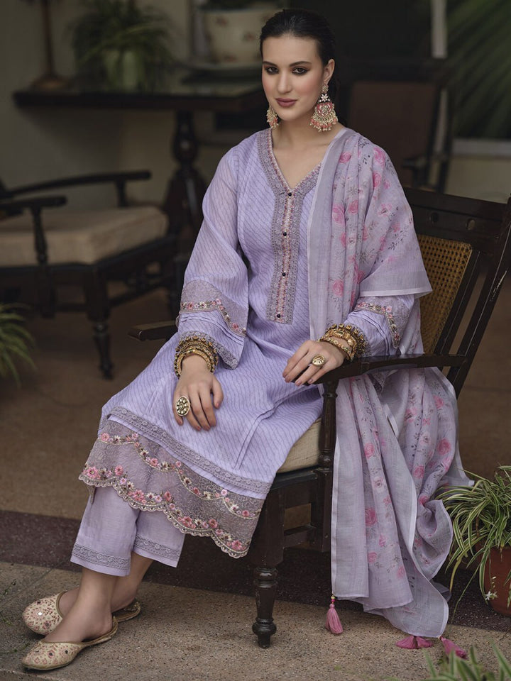 purple Trendy kurta sets