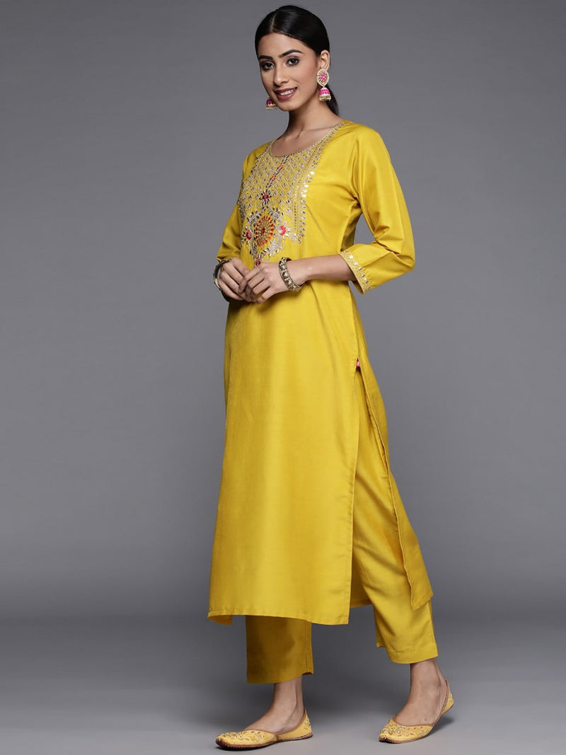 yellow Designer kurta set