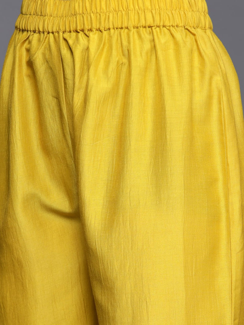 yellow Kurti and palazzo set