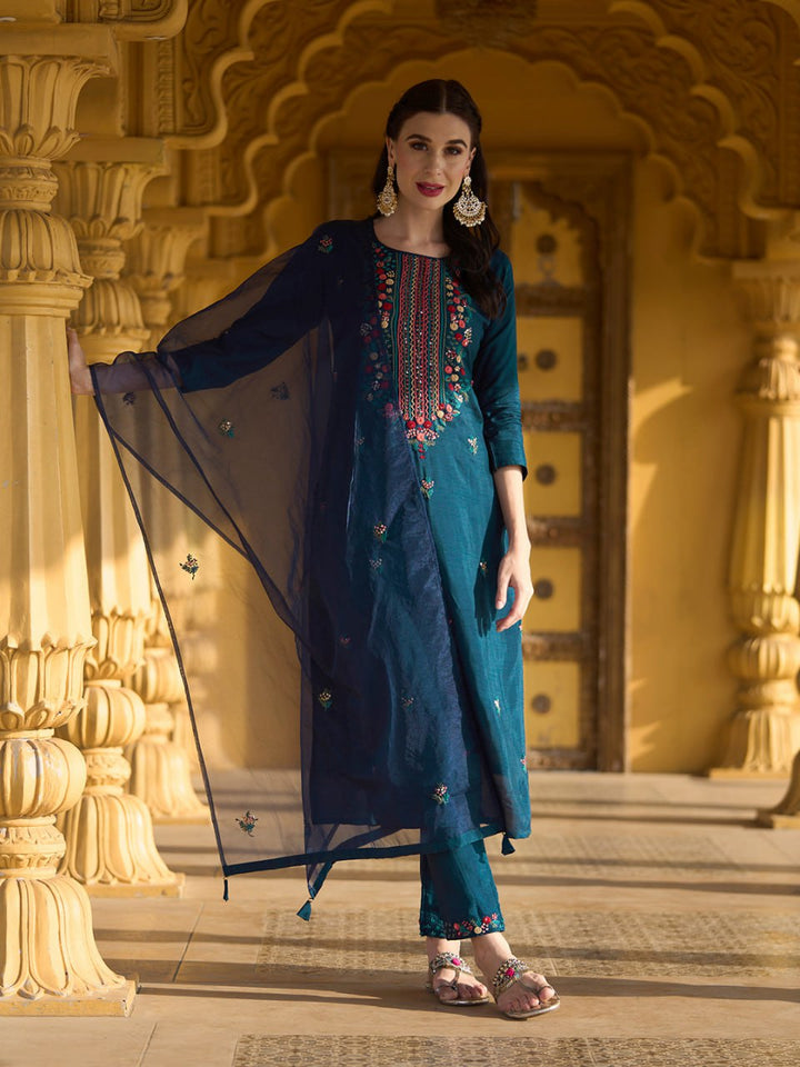 blue viscose kurti