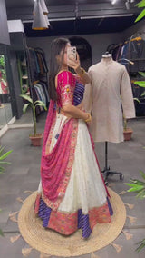Designer Wedding Maharani Lehenga Choli With attractive Dupatta