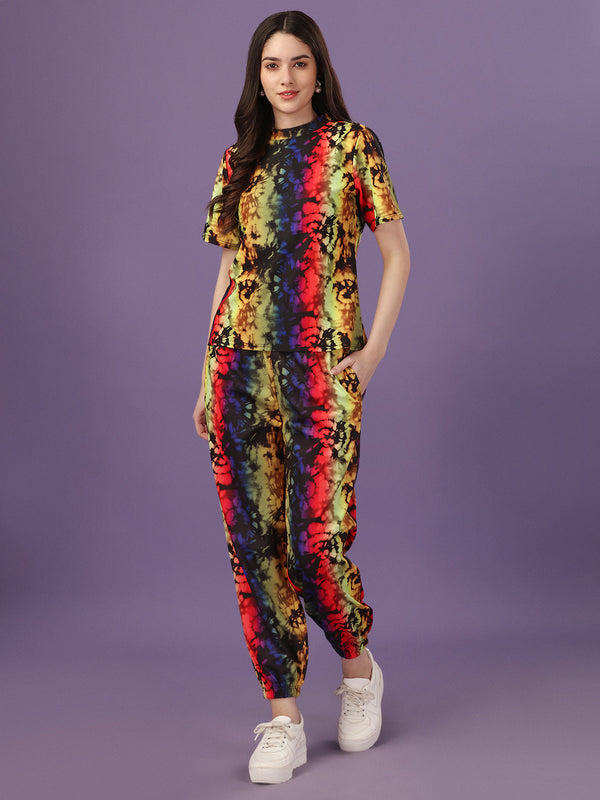 designer floral printed pure cotton night suit