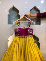 Yellow Designer Haldi Outfit For Wedding