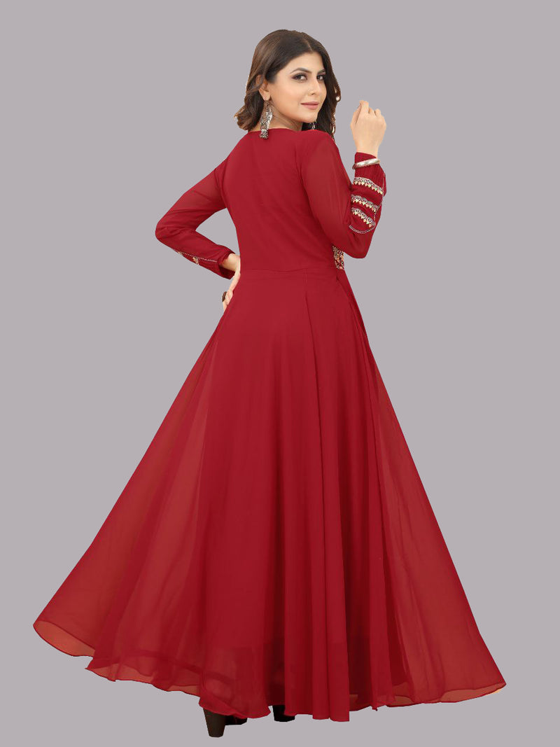 Red Prom gown