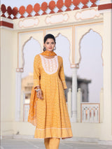 yellow georgette designer gown