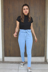 New designer trendy and stylist raffle  denim jeans  for girls and women .