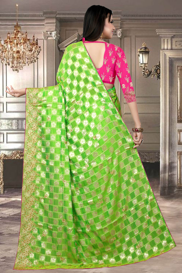 Kora silk sarees with contrast border