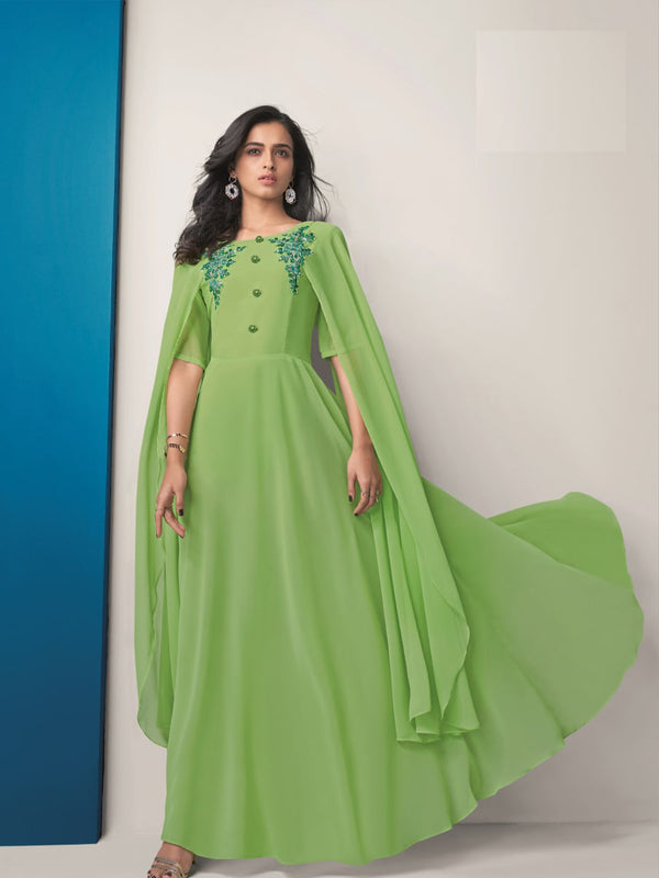 Green Maternity evening gowns