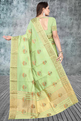 Georgette sarees with border