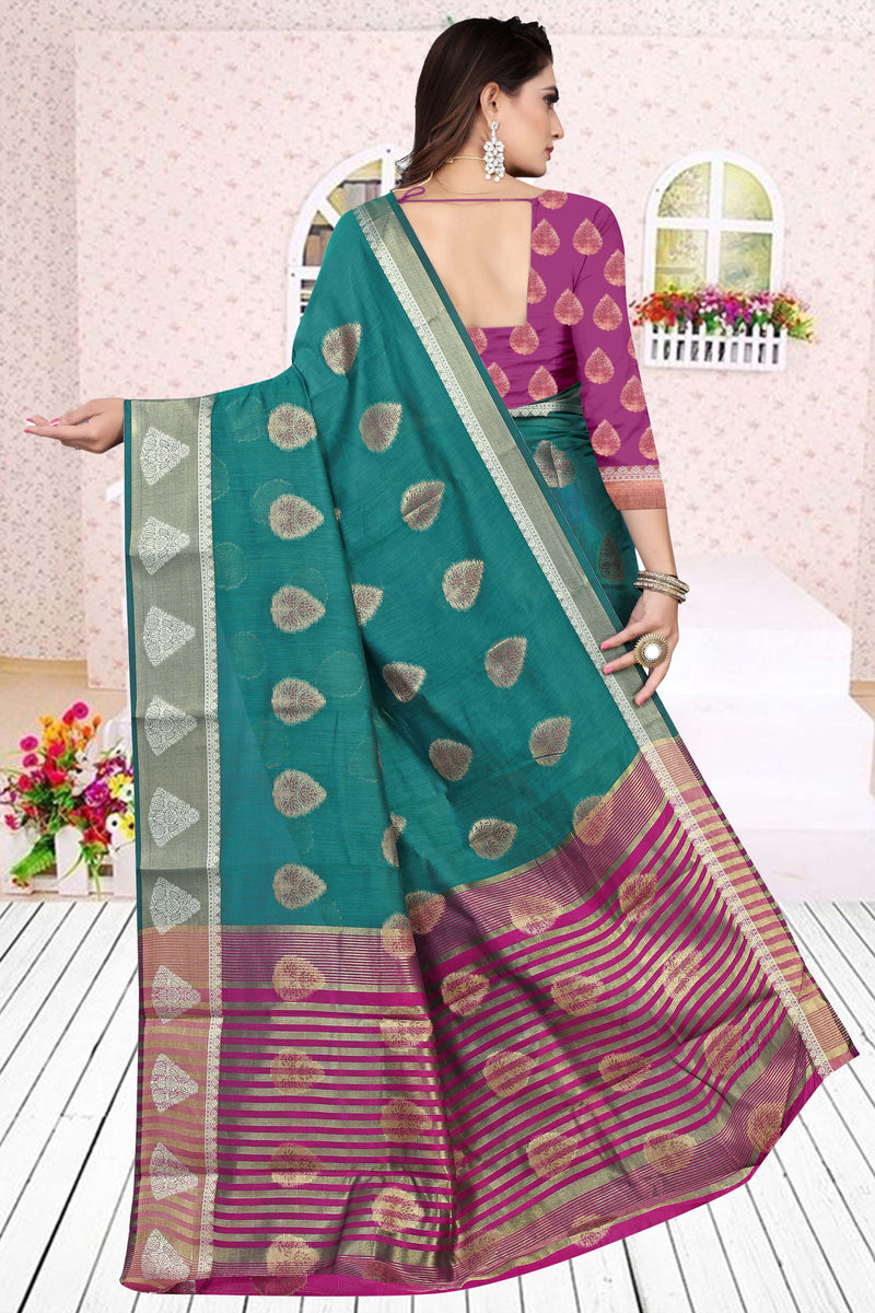 Chanderi silk sarees trendy designs