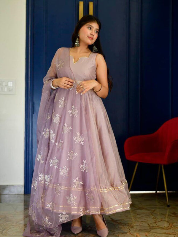 Purple Designer Gown