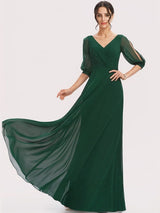 heavy georgette gown.